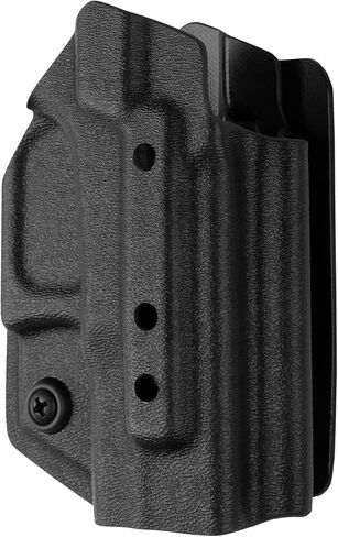 حافظة 945 Industries Kydex لـ Glock 43/43x/43MOS/48/48MOS (جاهزة للبصريات) لوحة مرفقة بخطاف وحلقة لإخفاء حقائب الحمل/يمكن استخدامه بكلتا اليدين in Kuwait