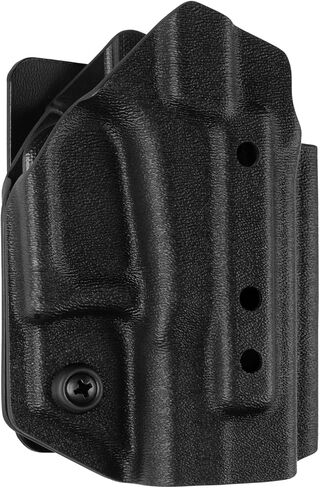 حافظة 945 Industries Kydex لـ Glock 43/43x/43MOS/48/48MOS (جاهزة للبصريات) لوحة مرفقة بخطاف وحلقة لإخفاء حقائب الحمل/يمكن استخدامه بكلتا اليدين in Kuwait