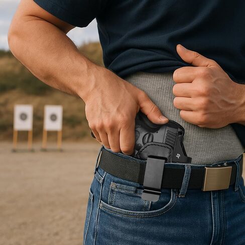 حافظة جلدية فاخرة IWB لـ Taurus G3C/G2C/G2S/G2 PT111/PT140/G3C Toro/TX22 مدمجة، حافظة حمل مخفية جاهزة للبصر، مشبك فولاذي يناسب حزام 1.75 بوصة، حزام خصر داخلي، أسود، اليد اليمنى/اليسرى in Kuwait