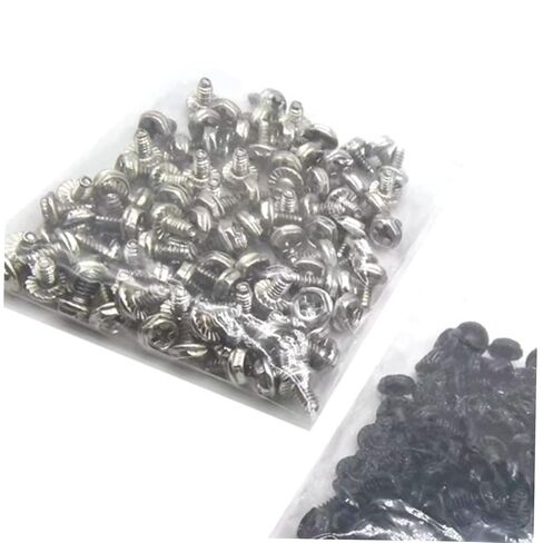 100pcs Pci Slot Mounting Screws Silver 6#-32 X 6mm Computer Case Fastener Replacement Screws for Power Supply and PC Maintenance in Saudi Arabia