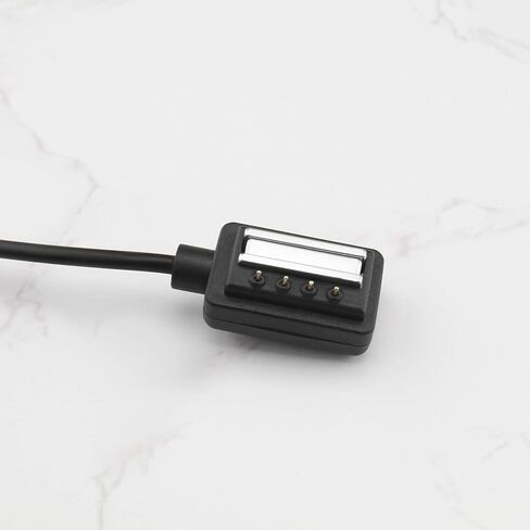 Create idea 2PCS 1m Magnetic Connector USB Charging Cable Compatible with Suunto 9 Spartan EON Core Ultra HR 9 Bar D5 Smart Watch - Black in Saudi Arabia