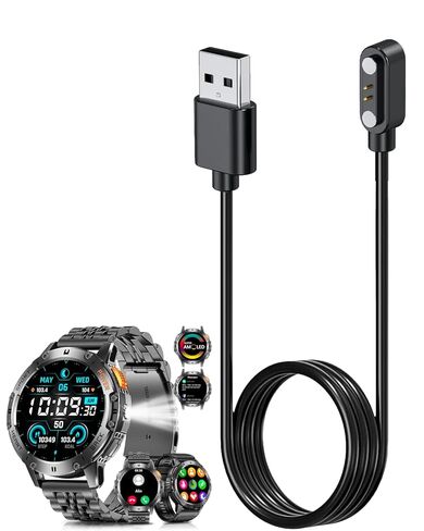 Smart Watch Charger for PODOEIL 2 Pin 2Ft/60cm USB Portable Magnetic Charging Cable Cord for PODOEIL in Saudi Arabia