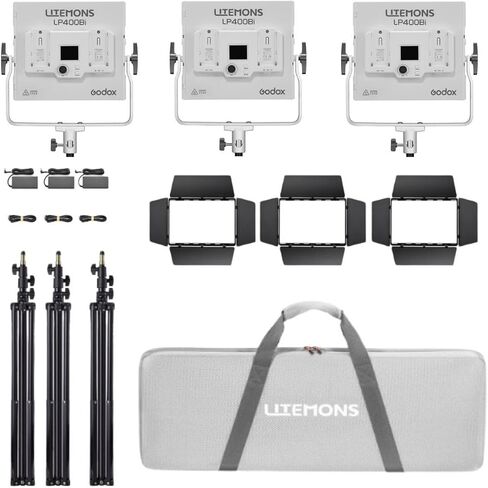 Godox Litemons LP400Bi 36W ثنائي اللون LED 3-لوحة إضاءة in Saudi Arabia