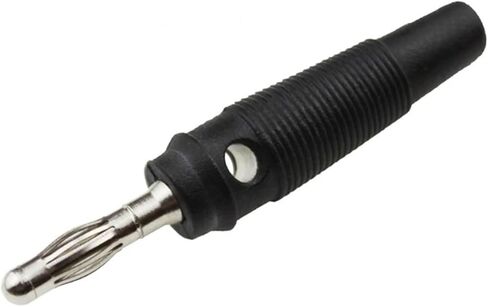 10Pcs 4mm Banana Black Red Solderless Side Stackable Connector in Saudi Arabia