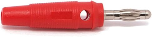 10Pcs 4mm Banana Black Red Solderless Side Stackable Connector in Saudi Arabia