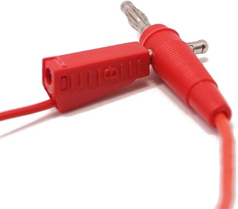 10Pcs 4mm Banana Black Red Solderless Side Stackable Connector in Saudi Arabia