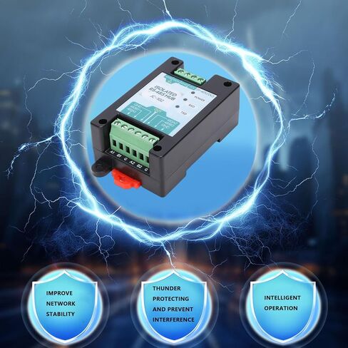Fafeicy معزول 485 Hub، مكرر RS485 صناعي مع عزل كهروضوئي 2500Vrms وحماية 600 واط، لنقل البيانات لمسافات طويلة تصل إلى 3000 متر in Kuwait