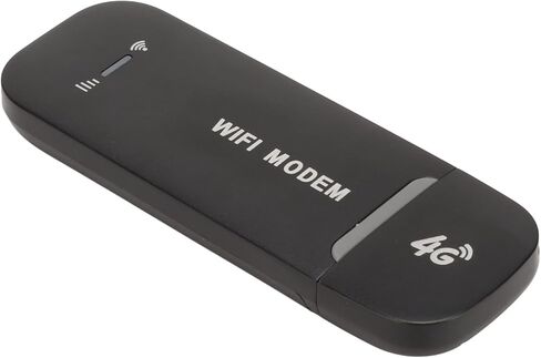 راوتر 4G، يصل إلى 10 مستخدمين، اتصال مستقر، اتصال سهل، التوصيل والتشغيل، حجم محمول، أسود، يدعم بطاقة SIM، يدعم 802.11b g n، راوتر 4G LTE لنقطة الاتصال، in Kuwait