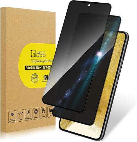 2 Pack Privacy Screen Protector for Samsung Galaxy s22 |Anti-Spy Tempered Glass Anti-Scratch, 9H Hardness & Easy Installation in Saudi Arabia