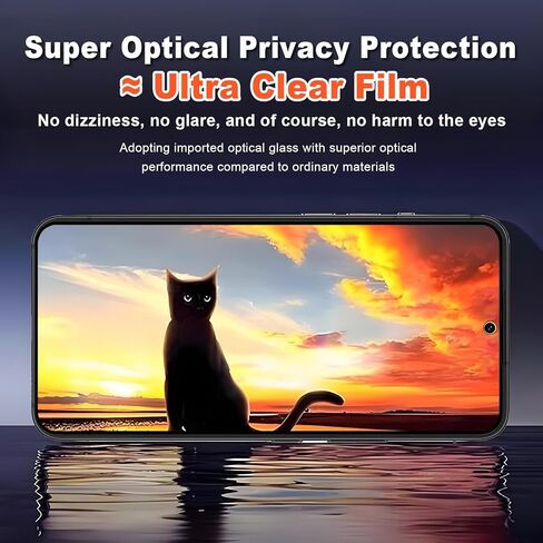 2 Pack Privacy Screen Protector for Samsung Galaxy s22 |Anti-Spy Tempered Glass Anti-Scratch, 9H Hardness & Easy Installation in Saudi Arabia