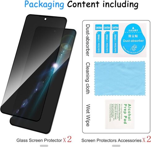 2 Pack Privacy Screen Protector for Samsung Galaxy s22 |Anti-Spy Tempered Glass Anti-Scratch, 9H Hardness & Easy Installation in Saudi Arabia
