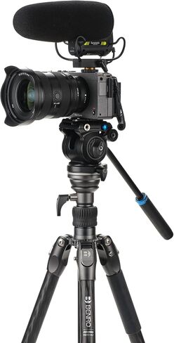 مجموعة حامل فيديو ثلاثي القوائم ومونوبود من سلسلة Benro Rhino CF One مع رأس سائل S2 PRO - أرجل قفل قلاب من ألياف الكربون مكونة من 4 أقسام، تحويل مونوبود (FRHN14CFS2PRO) in Saudi Arabia