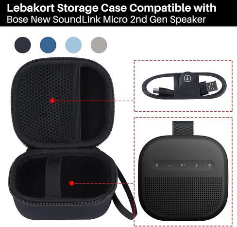Storage Case Compatible with Bose Soundlink Micro/New SoundLink Micro 2nd Gen Speaker (Sandstone Case) in Saudi Arabia