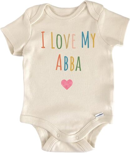 I Love My Abba - Baby Boy Girl Clothes Bodysuit Funny Cute in Saudi Arabia