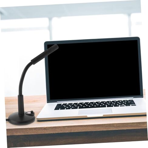 NOLITOY Desktop Microphone 3.5mm Chat Mic Portable Computer Microphone Black for Voice Recording Gaming Streaming Conference Use in Kuwait