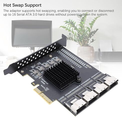 محول Yunseity PCIE إلى SFF 8087، بطاقة توسيع MINI SAS ذات 4 منافذ مع دعم 16 منفذ Serial ATA 3.0، لأنظمة 10 11 2003 in Kuwait