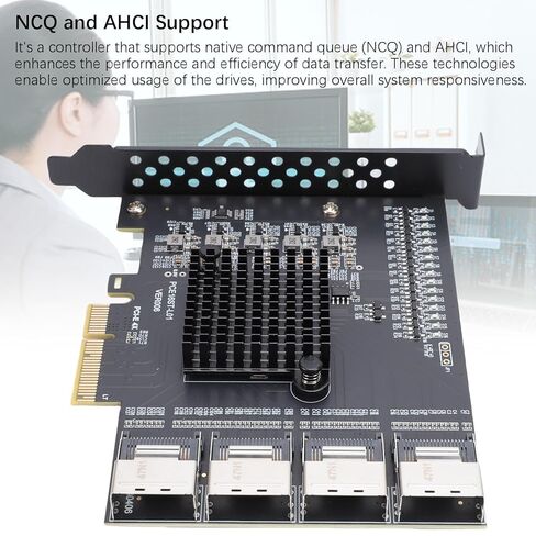 محول Yunseity PCIE إلى SFF 8087، بطاقة توسيع MINI SAS ذات 4 منافذ مع دعم 16 منفذ Serial ATA 3.0، لأنظمة 10 11 2003 in Kuwait