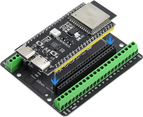 5 قطعة ESP32 S3 لوحة القطع GPIO 1 إلى 2 متوافق مع لوحة تطوير 44 دبوس ، وحدة N8R2/N16R8 ، مجموعة لوحة توسيع ESP32 in Kuwait