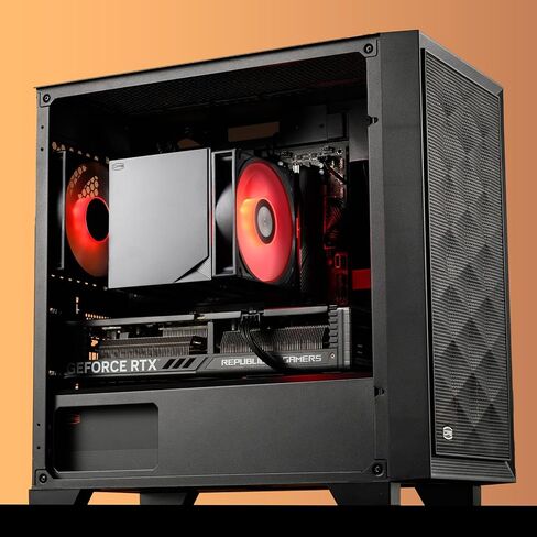 PCCOOLER CPU Air Cooler Dual Tower, 6×6mm Heatpipes, 120mm ARGB PWM Fan, Copper Reflow Base, Anti-Deformation Bracket, Intel LGA1851/1700 & AMD AM5 Compatible (RT620Pro TC ARGB Black) in Saudi Arabia