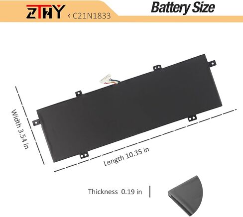 C21N1833 استبدال بطارية ASUS ZenBook 14 UM431 UM431D UM431DA UX431 UX431F UX431FA UX431FL UX431FN UX431D UX431DA VivoBook S14 S431 S431F S431FA S431FL X431 X431F X431FA X431FL C21PtJH 47 واط ساعة in Saudi Arabia