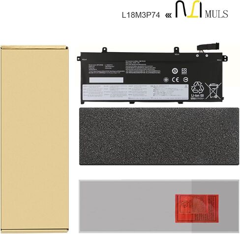 MULS 51WH L18M3P74 L18M3P73 Laptop Battery for Lenovo ThinkPad T490 T495 P43S T14 P14S Gen 1 2 1st 2nd 20N2 20N3 20RY 20RX 20NJ 20NK 20RH 20RJ 20S0 20S1 20W0 20W1 20S4 20S5 20VX 20VY L18L3P73 in Saudi Arabia