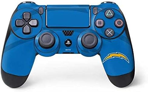ملصق Skinit المخصص للألعاب متوافق مع وحدة تحكم PS4 - تصميم مزدوج الرؤية مرخص رسميًا من NFL Los Angeles Chargers in Kuwait