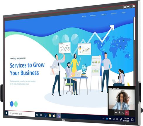 شاشة لمس LCD تفاعلية C6522QT من Dell مقاس 65 بوصة - نسبة عرض إلى ارتفاع 16:9 in Kuwait