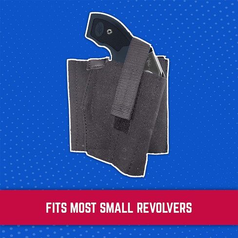 DeSantis Apache Ankle Rig - حافظة كاحل مخفية، حافظة كاحل مرنة، حافظة مسدس مخفية للمسدس، متوافقة مع معظم المسدسات الصغيرة - رسم اليد اليمنى، أسود in Kuwait