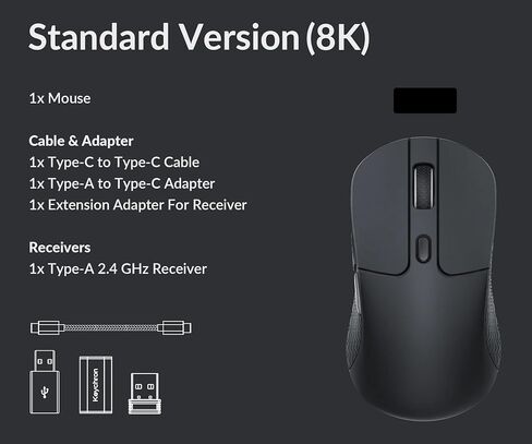 M3 8K Wireless Mouse - Black in Saudi Arabia