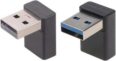 2 قطعة/حزمة التوصيل والتشغيل USB 3.0 محول الزاوية اليمنى مع تصميم لأعلى لأسفل، وصلة تمديد سهلة لإدارة الكابلات in Saudi Arabia