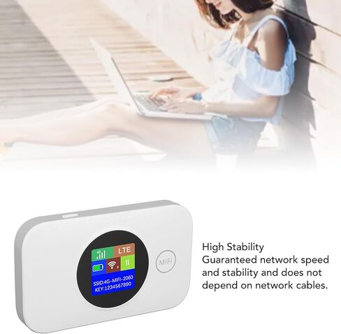 نقطة اتصال متنقلة 4G LTE WiFi، جهاز توجيه الجيب، نقطة اتصال محمولة عالية السرعة مع فتحة SIM 5G صغيرة، شبكات متعددة، إنترنت محمول للمعسكرات، المنازل المتنقلة، السفر (الإصدار الآسيوي) in Kuwait
