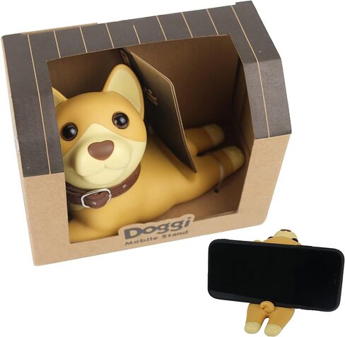 Cute Cell Phone Holder Stand for Desk, iPhone Mount for Office Tablet Accessories Gifts, Cool Desktop Decor Gadgets to Support Your Cellphone for Men Women Boys Girls - Kawaii Dog Shiba Inu in Saudi Arabia
