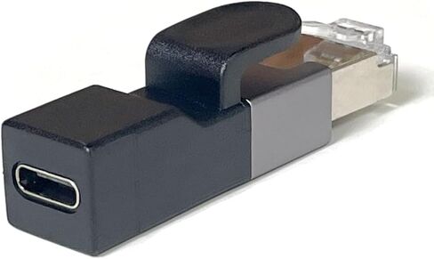 محول USB C إلى إيثرنت بسرعة 1000 ميجابت في الثانية، محول RJ45 إلى USB-C لشبكة الإنترنت LAN، موصل ذكر من النوع C إلى RJ45 لجهاز MacBook Pro/Chromebook، دونجل شبكة Thunderbolt 3 من النوع C (قطعة واحدة) in Saudi Arabia