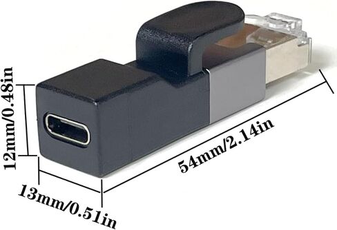 محول USB C إلى إيثرنت بسرعة 1000 ميجابت في الثانية، محول RJ45 إلى USB-C لشبكة الإنترنت LAN، موصل ذكر من النوع C إلى RJ45 لجهاز MacBook Pro/Chromebook، دونجل شبكة Thunderbolt 3 من النوع C (قطعة واحدة) in Saudi Arabia