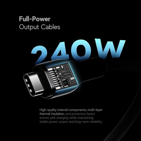 شاحن USB C 240 وات 48V5A 36V5A 240W PD3.1 GaN USB-C مزود طاقة لشبكة جيجابت PoE Thunderbolt 4/3 USB-C UGREEN/Revodok Pro 209 /Tobenone محطة إرساء محول طاقة سريع EPR كابل AVS PSU in Kuwait