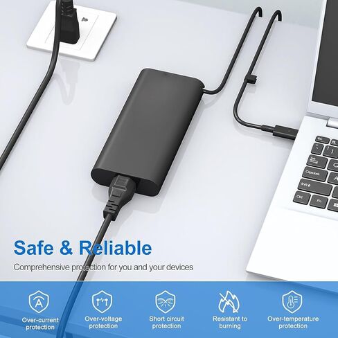 شاحن USB-C بقدرة 165 وات لمحطات العمل المحمولة Dell Precision 5690 P123F002 المتوافقة مع سلك محول إمداد الطاقة من النوع C بقدرة 100 وات 65 وات 60 وات in Kuwait