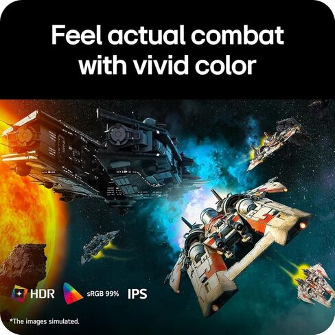 LG Ultra Smooth 27" Gaming Monitor, 144Hz Overclock, AMD FreeSync & G-Sync Compatible, 1ms Response, IPS Panel with Crosshair and Black Stabilizer, with HDMI and HDMI to VGA Cable in Saudi Arabia