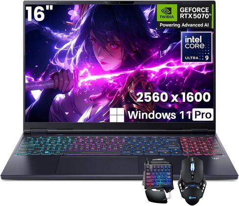 كمبيوتر محمول للألعاب acer Predator Helios Neo 16S، NVIDIA RTX 5070 Ti، Intel Ultra 9 275HX، كمبيوتر AI، شاشة 16 بوصة 2.5K 240 هرتز، 64 جيجابايت DDR5، 2 تيرابايت SSD، Thunderbolt 4.1، لوحة مفاتيح RGB بإضاءة خلفية، Win 11 Pro، ملحقات in Kuwait