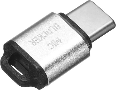 مانع الميكروفون، حاجز صوت USB من النوع C، واقي خصوصية الصوت لأجهزة الكمبيوتر المحمولة/الهواتف الذكية/الأجهزة اللوحية/أجهزة الكمبيوتر، رمادي داكن in Kuwait