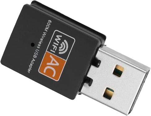 Ymiko Wi Fi Adapter for Desktop Pc, USB Wi Fi Adapter with AC600M 2.4G External 8811 Chip Cordless Network Card Cordless Ethernet Adapter Network Transceiver Adapter for Laptop (#1) in Saudi Arabia
