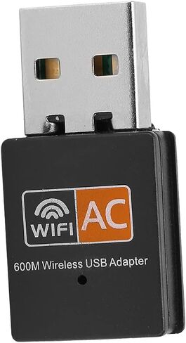Ymiko Wi Fi Adapter for Desktop Pc, USB Wi Fi Adapter with AC600M 2.4G External 8811 Chip Cordless Network Card Cordless Ethernet Adapter Network Transceiver Adapter for Laptop (#1) in Saudi Arabia