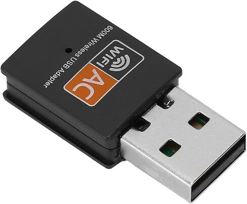 Ymiko Wi Fi Adapter for Desktop Pc, USB Wi Fi Adapter with AC600M 2.4G External 8811 Chip Cordless Network Card Cordless Ethernet Adapter Network Transceiver Adapter for Laptop (#1) in Saudi Arabia