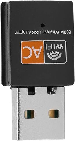 Ymiko Wi Fi Adapter for Desktop Pc, USB Wi Fi Adapter with AC600M 2.4G External 8811 Chip Cordless Network Card Cordless Ethernet Adapter Network Transceiver Adapter for Laptop (#1) in Saudi Arabia