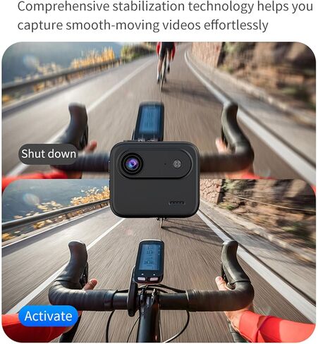 كاميرا Diyeeni Mini Action 1080P 48MP، كاميرا رياضية لمدونات الفيديو مع شاشة قلاب 2 بوصة وعدسة زاوية واسعة 143، بطارية مدمجة قابلة لإعادة الشحن، تكبير 8X، مضادة للاهتزاز (أبيض) in Saudi Arabia