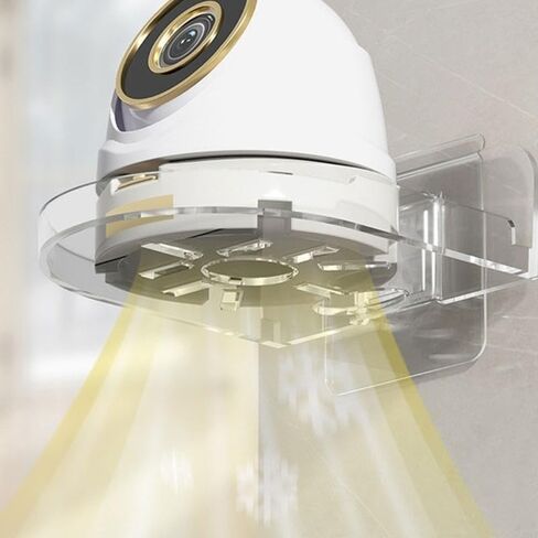 1pcs Punch-Free Security Surveillance Camera Stand New Traceless Wall-Mounted Bracket Home Self-Adhesive Drill-Free Fixer(Transparent) in Saudi Arabia