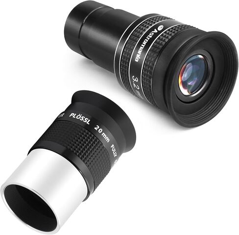 Astromania 1.25" 20mm Super Plossl Telescope Eyepiece - Bundle with - 58 Degree Telescope Eyepiece 3.2mm in Saudi Arabia