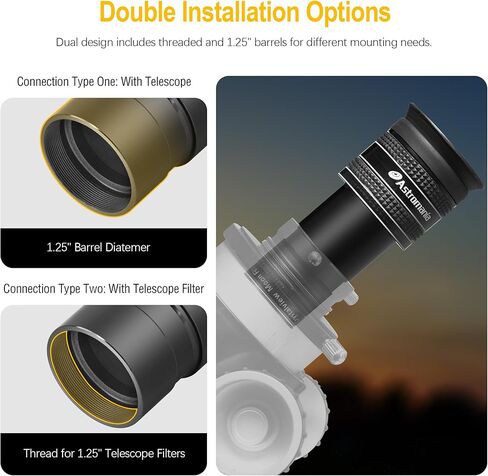 Astromania 1.25" 20mm Super Plossl Telescope Eyepiece - Bundle with - 58 Degree Telescope Eyepiece 3.2mm in Saudi Arabia