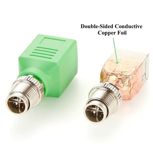 M12 X-Coded 8 دبوس إلى محول RJ45 Cat6 موصل إيثرنت صناعي محمي IP67 مقاوم للماء RJ45 إلى M12 مقبس حاجز للكاميرا الصناعية مستشعر GigE Vision PoE in Kuwait
