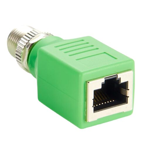 M12 X-Coded 8 دبوس إلى محول RJ45 Cat6 موصل إيثرنت صناعي محمي IP67 مقاوم للماء RJ45 إلى M12 مقبس حاجز للكاميرا الصناعية مستشعر GigE Vision PoE in Kuwait
