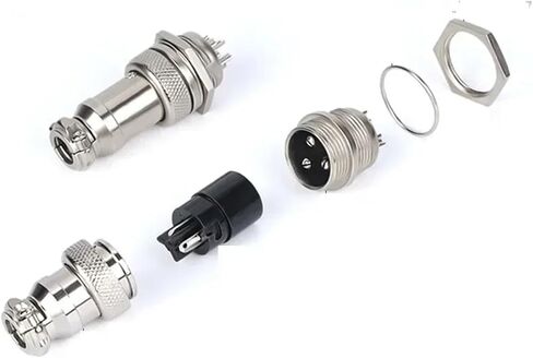 5/10/20 Packs GX12 GX16 GX20 Compatible Aviation Plug 2 3 4 5 6 7 8 9 10 12 14 15Pin M/F, Waterproof Circular Connector(GX16,5Sets (Male Female),6p) in Saudi Arabia